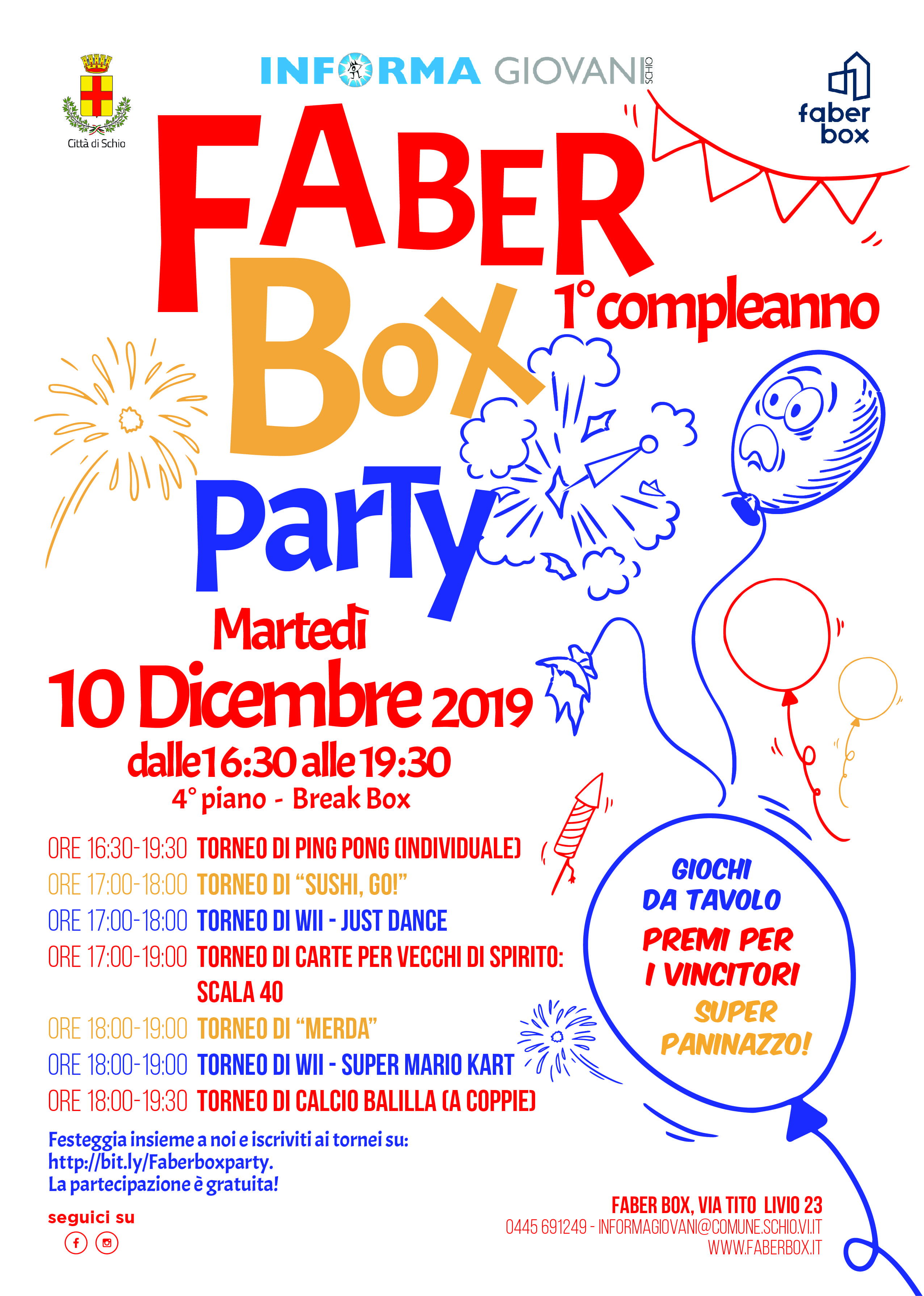 Faber Box Party – 1° compleanno