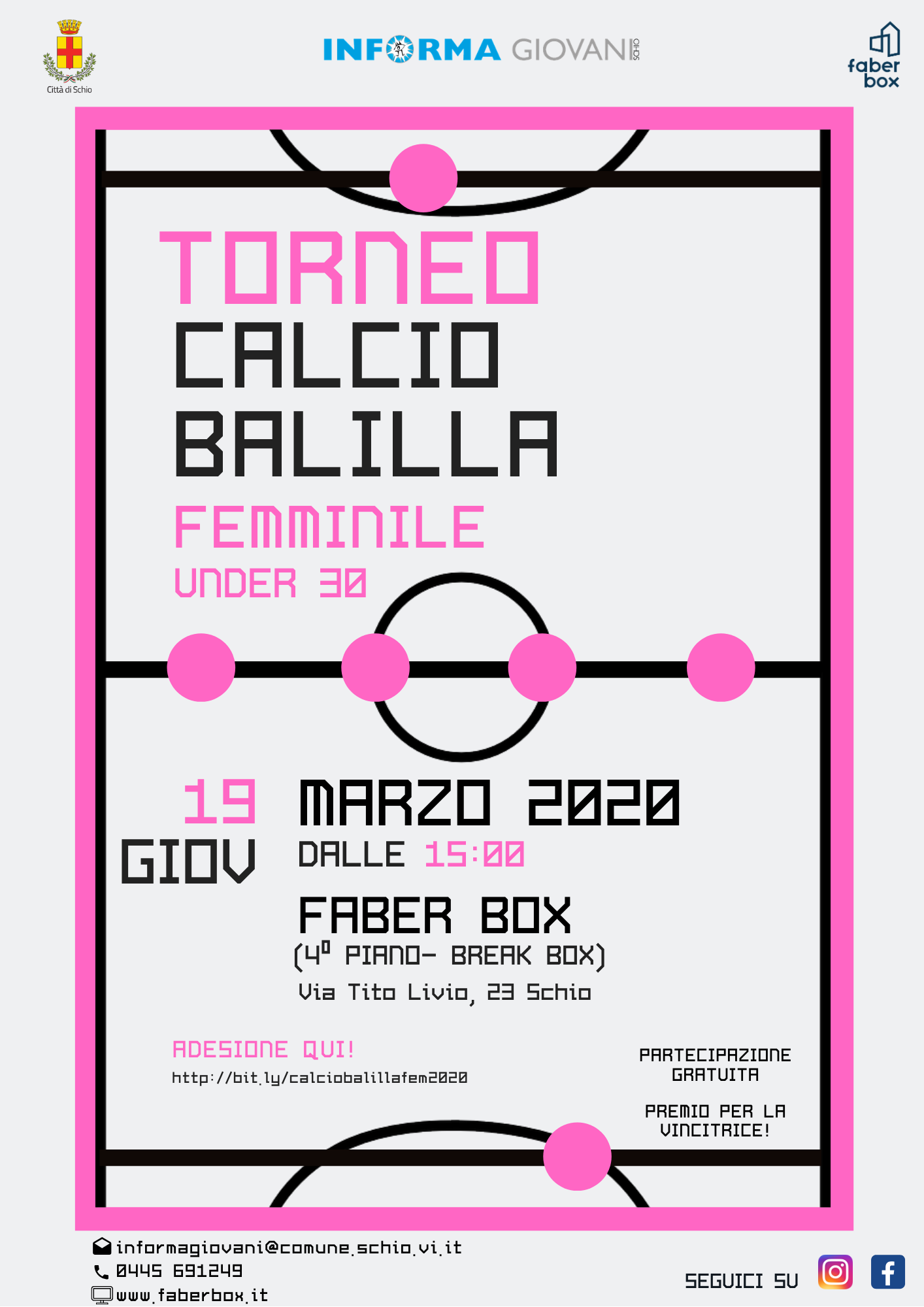 ANNULLATO – Torneo di Calcio Balilla femminile