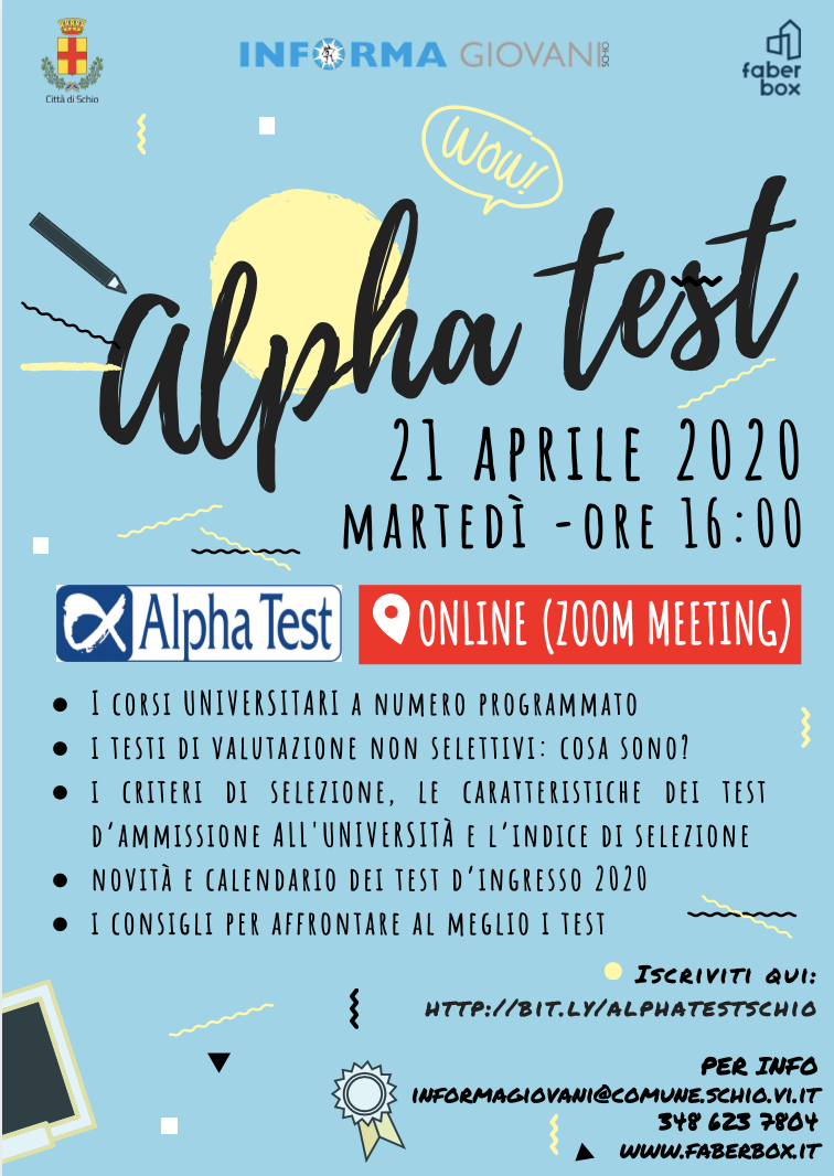 Alphatest – incontro online