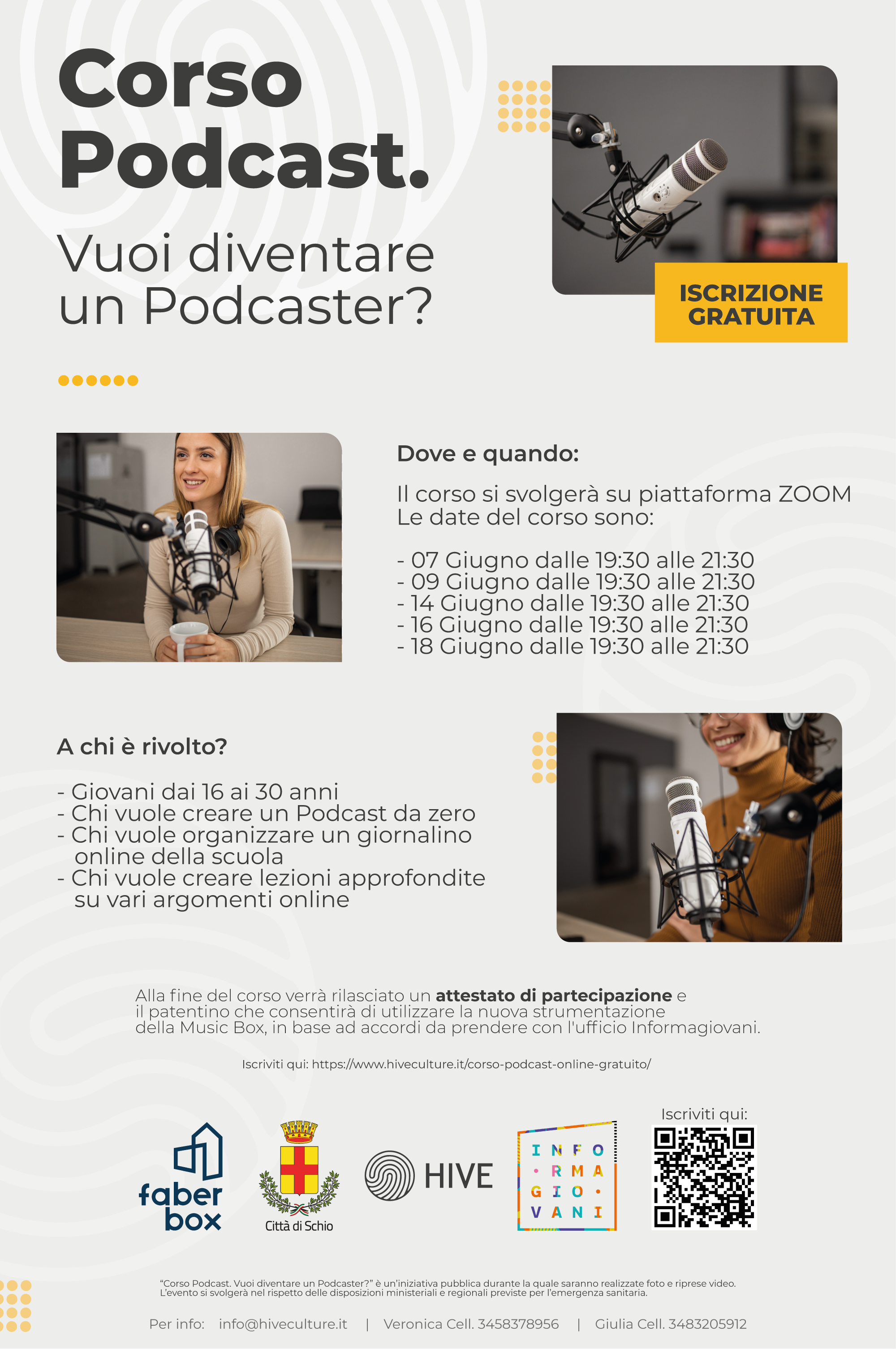 Corso podcast hive