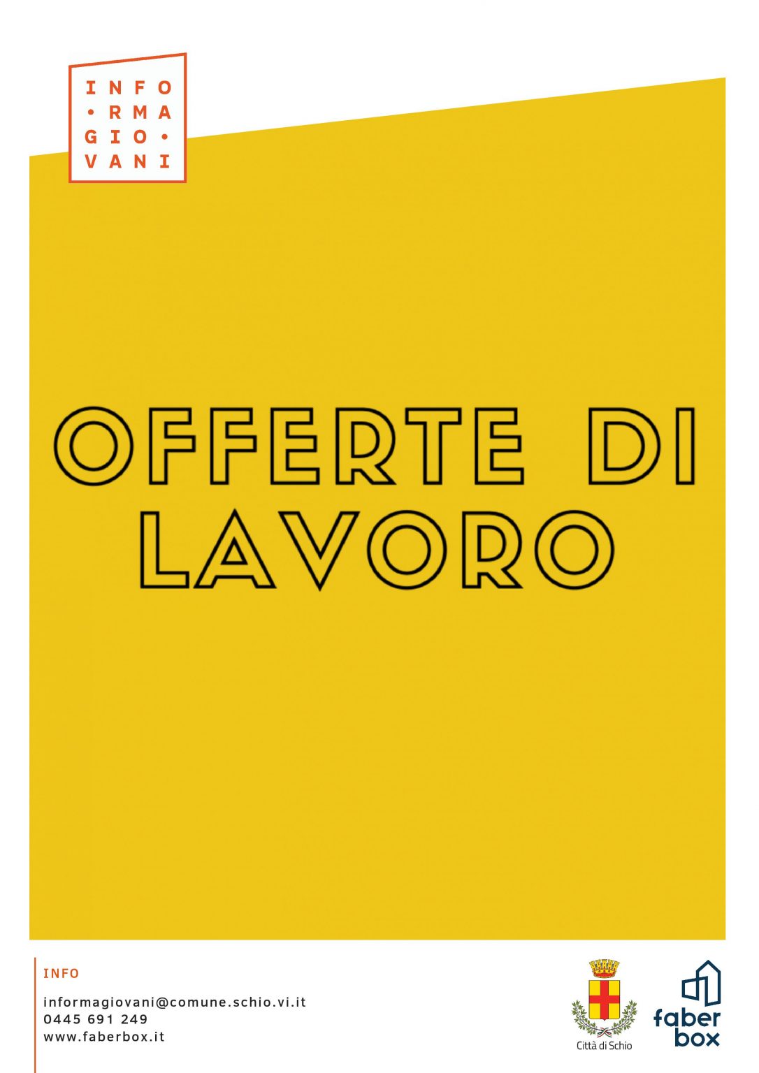 Offerte Lavoro - Schio Thiene Malo Part Time