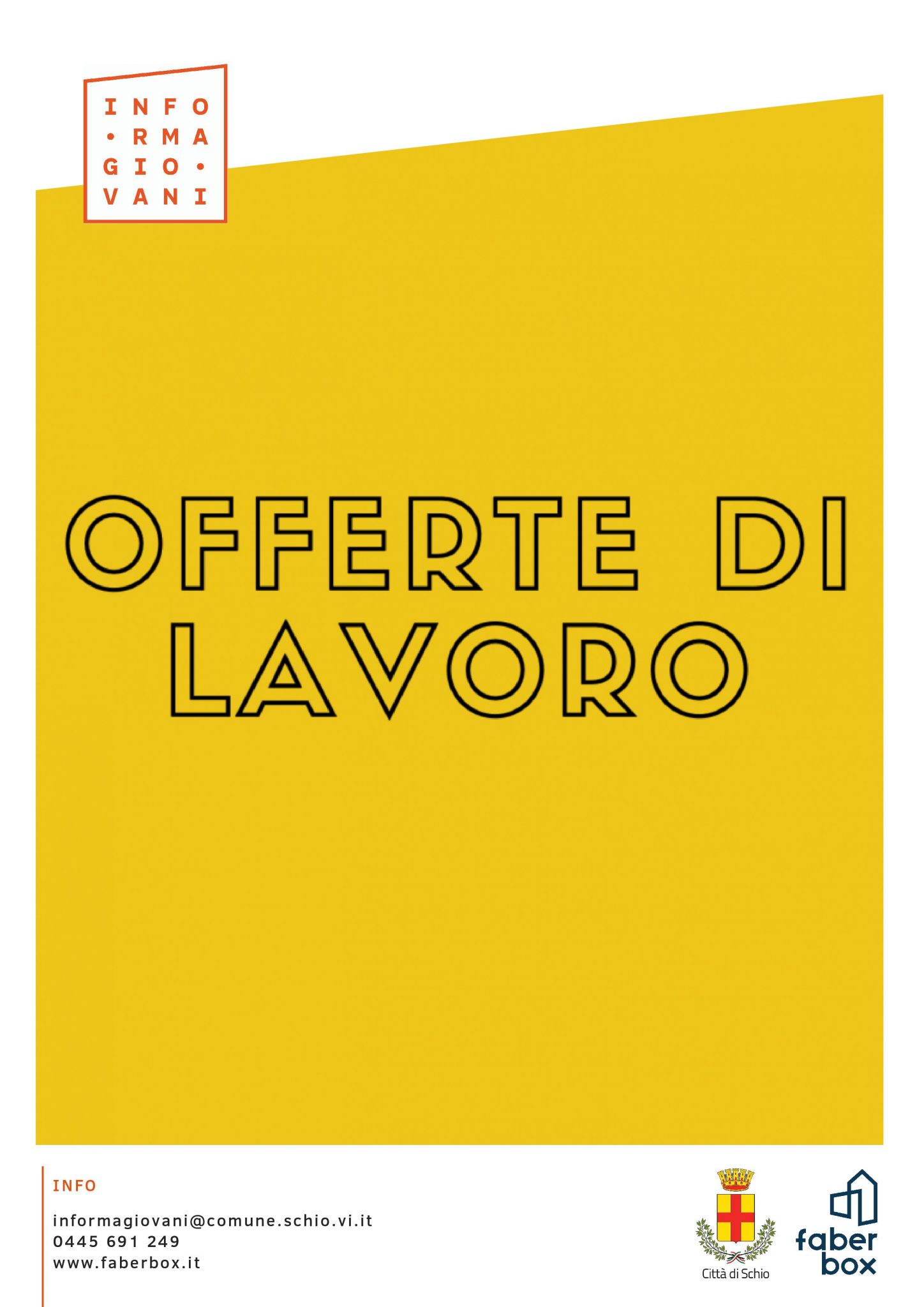 Offerte Lavoro - Schio Thiene Malo Part Time
