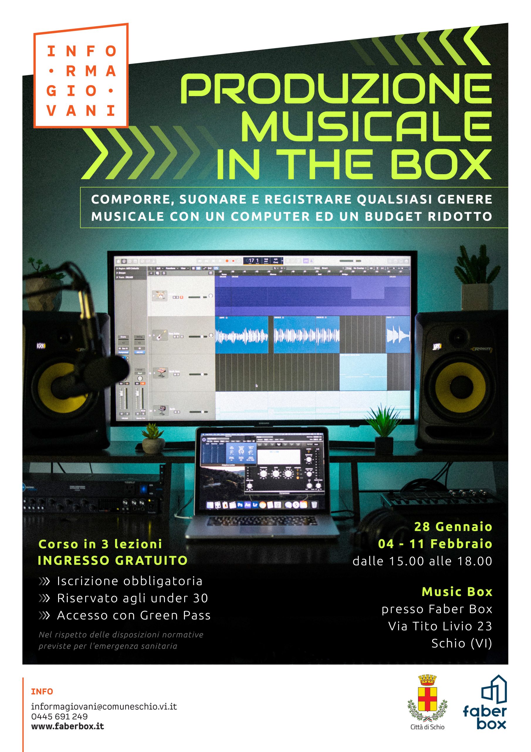 Produzione musicale In-the-box: corso introduttivo