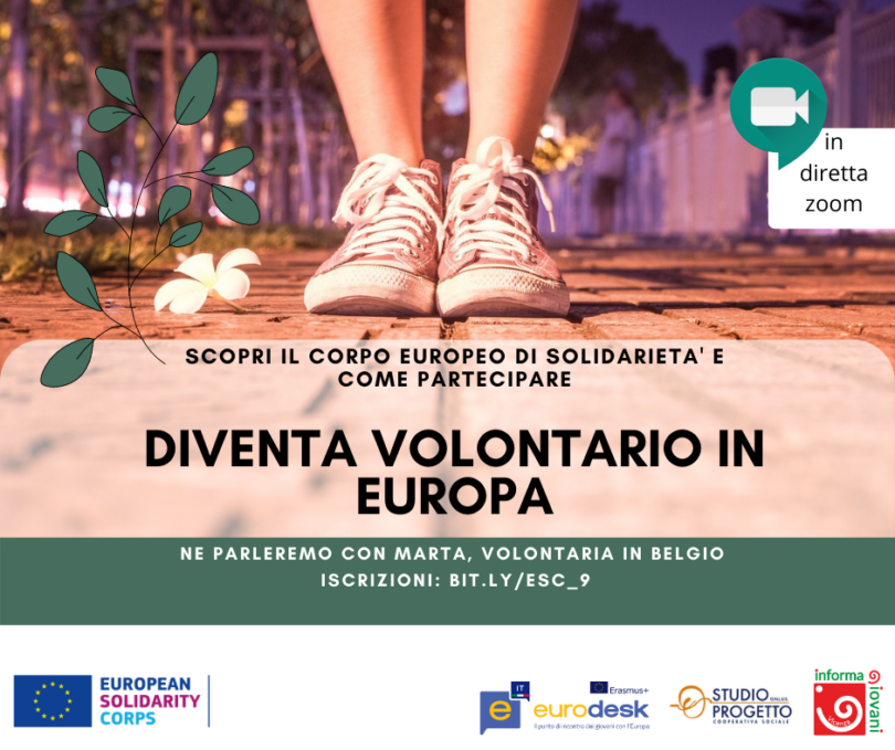 Diventa volontario in Europa | incontro online