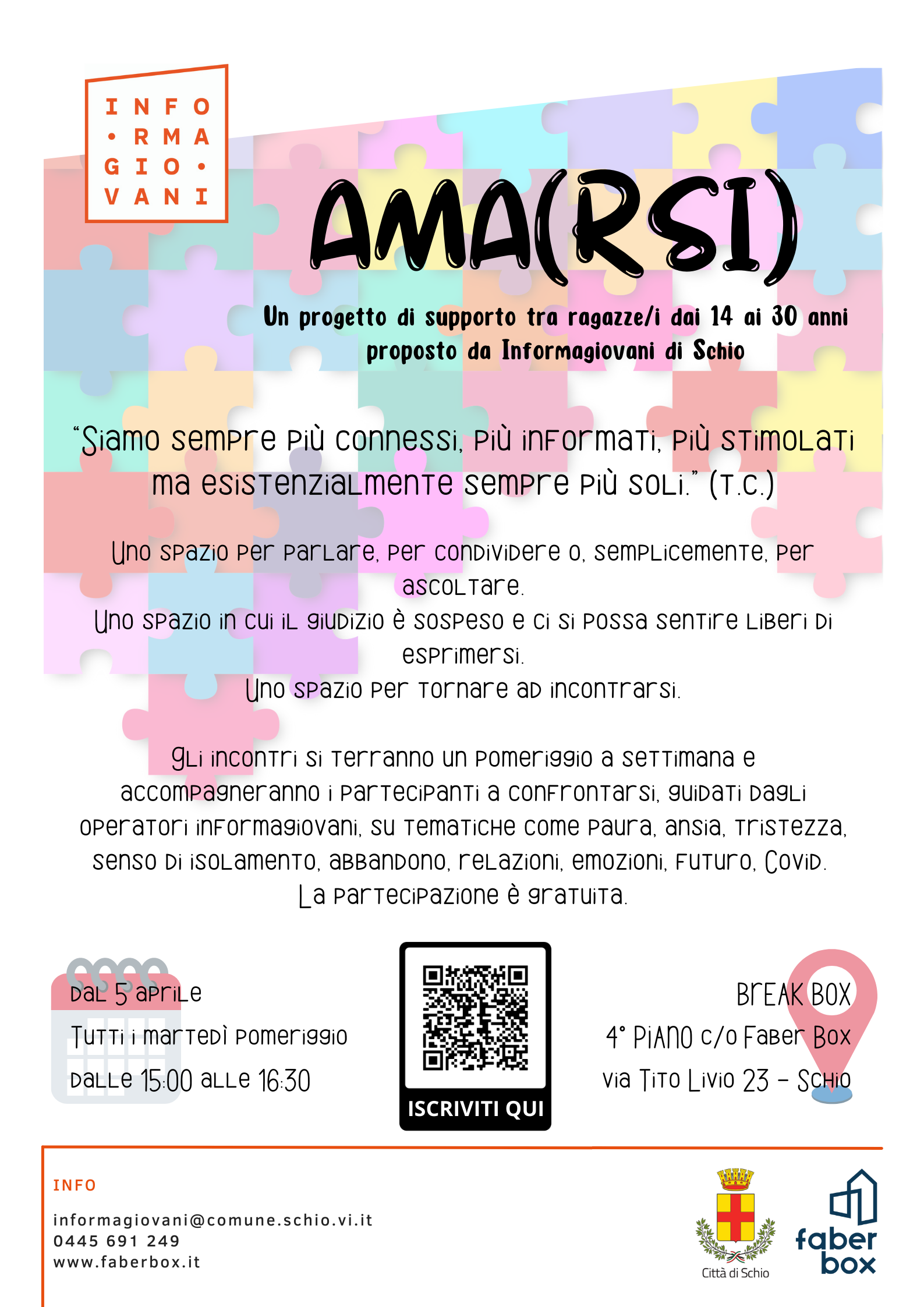 AMA(RSI) | Incontri di supporto tra giovani