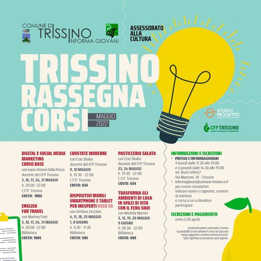 Corsi per il tempo libero a Trissino