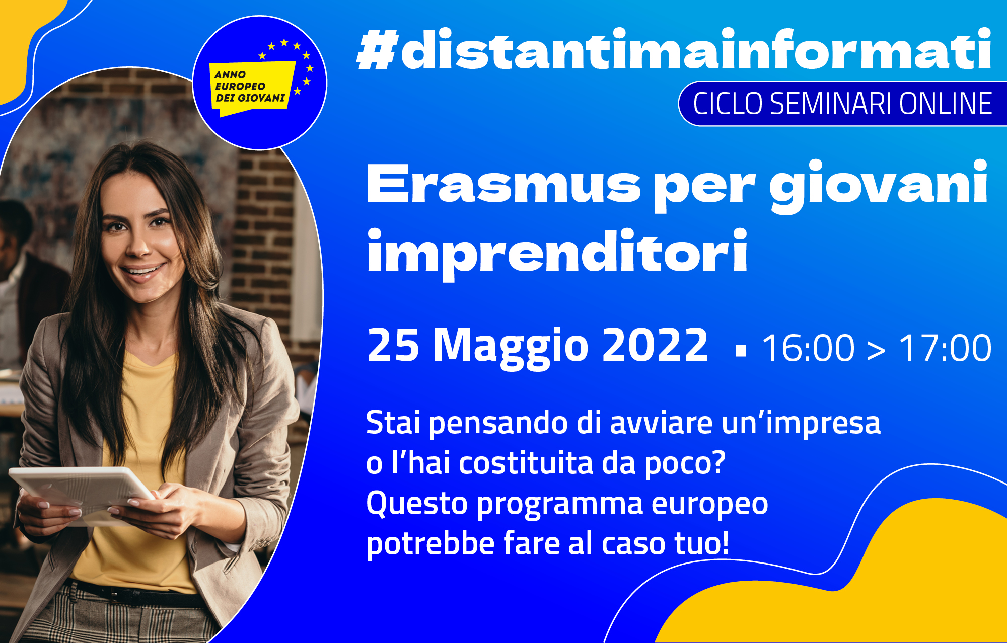 Webinar “Erasmus per giovani imprenditori”