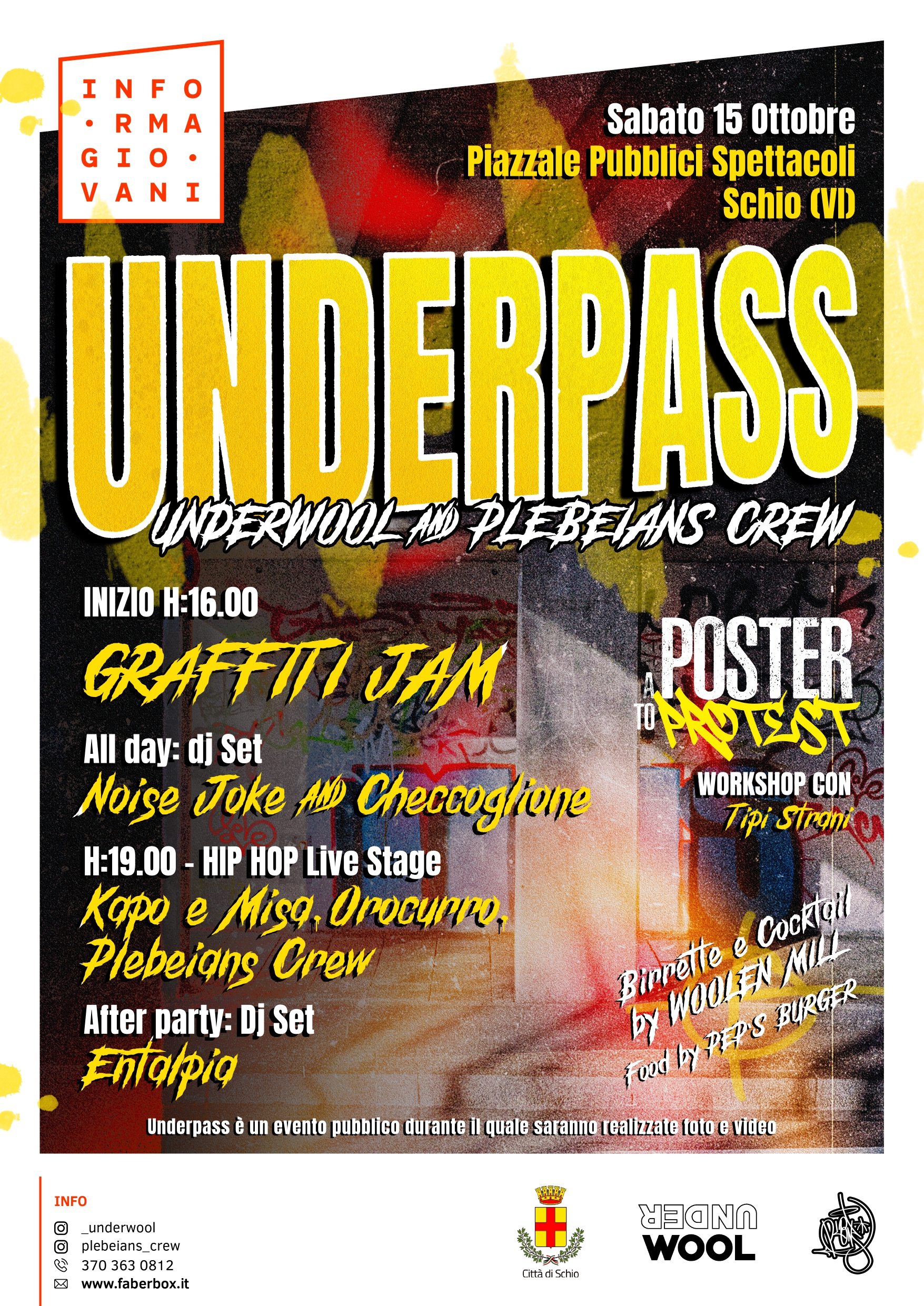 UNDERPASS 22: graffiti jam & concerti hip hop
