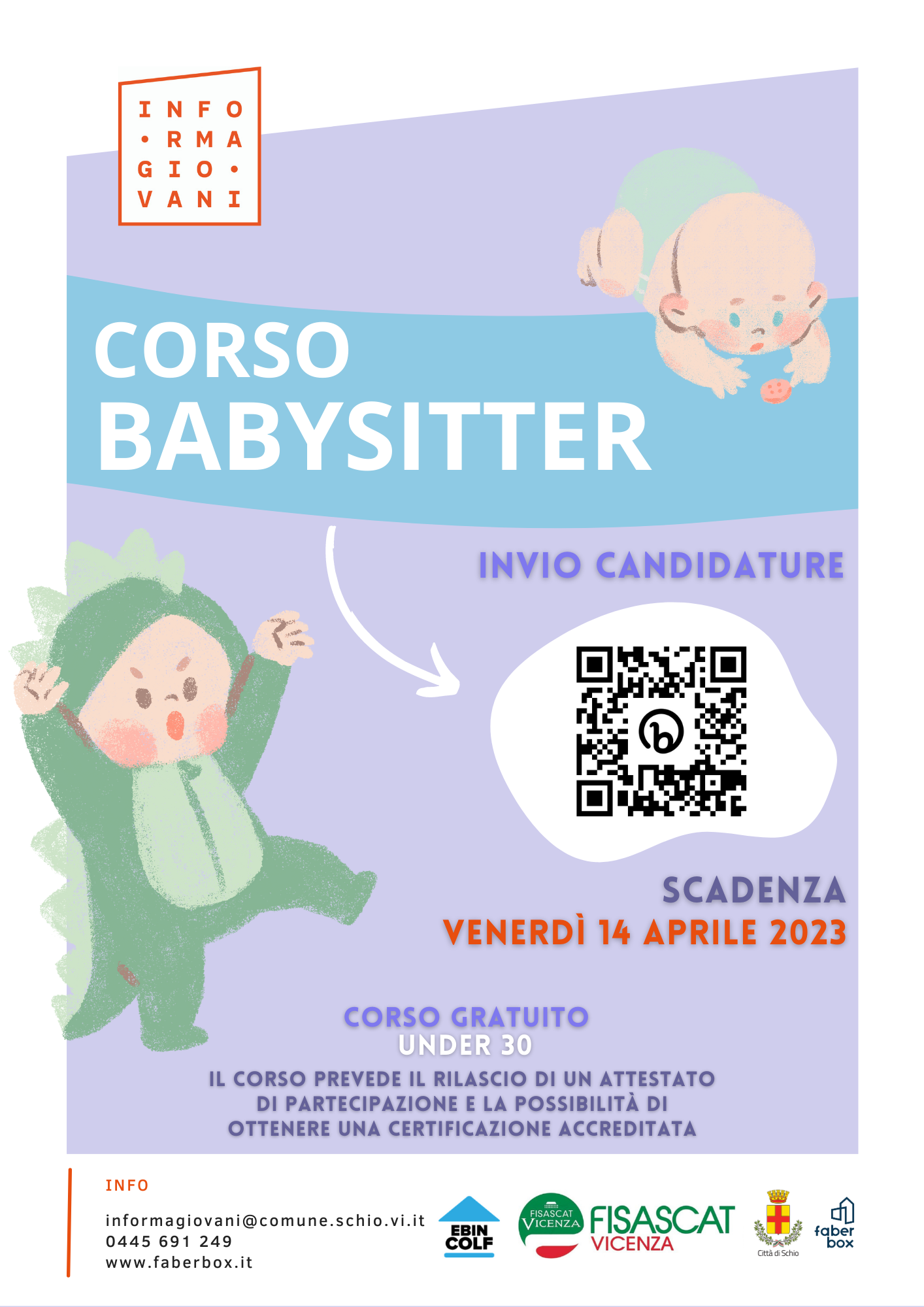 CORSO BABYSITTER – CANDIDATURE APERTE