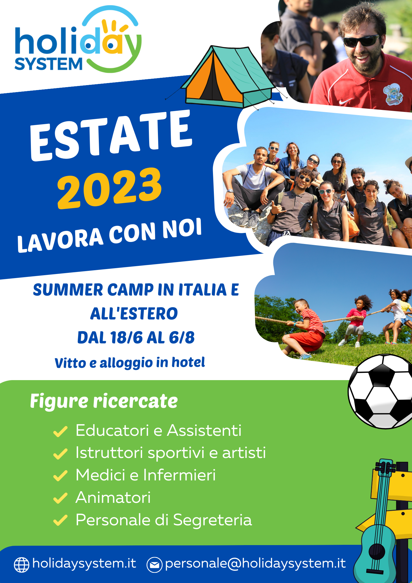 ESTATE 2023: SUMMER CAMP IN ITALIA E ALL’ESTERO – HOLIDAY SYSTEM