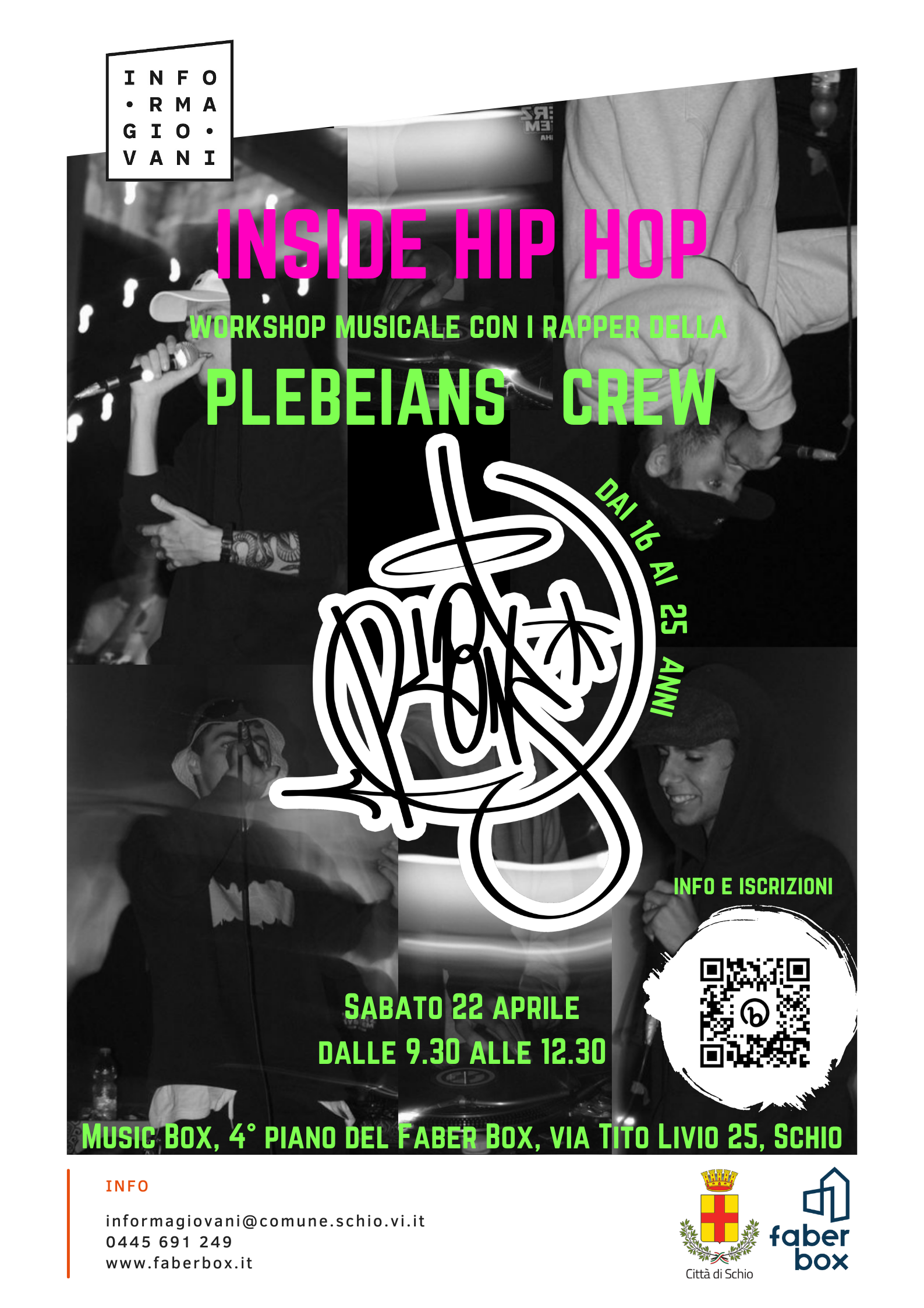 INSIDE HIP HOP – workshop musicale con Plebeians Crew