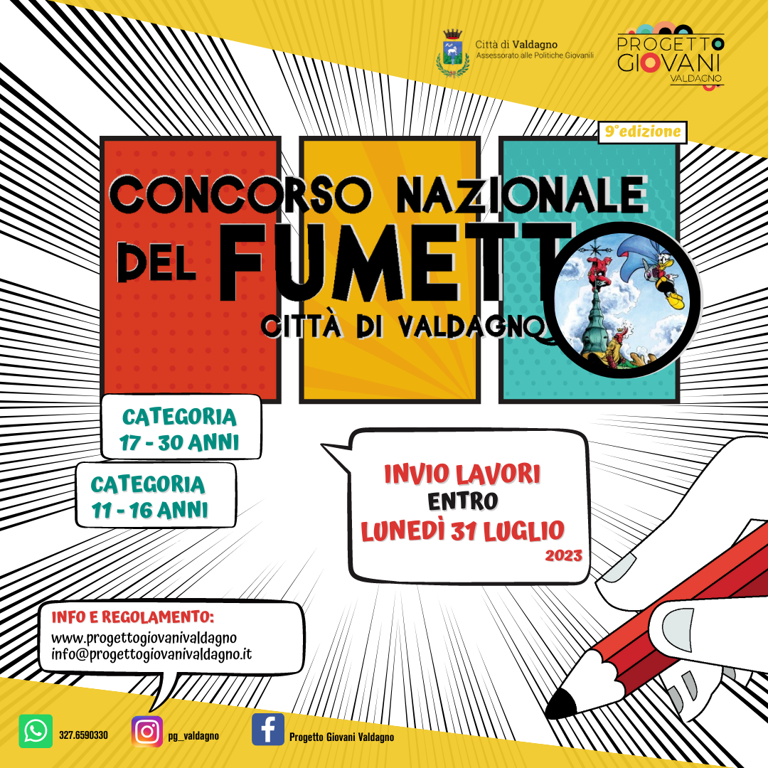 CONCORSO NAZIONALE DEL FUMETTO – CITTÀ DI VALDAGNO