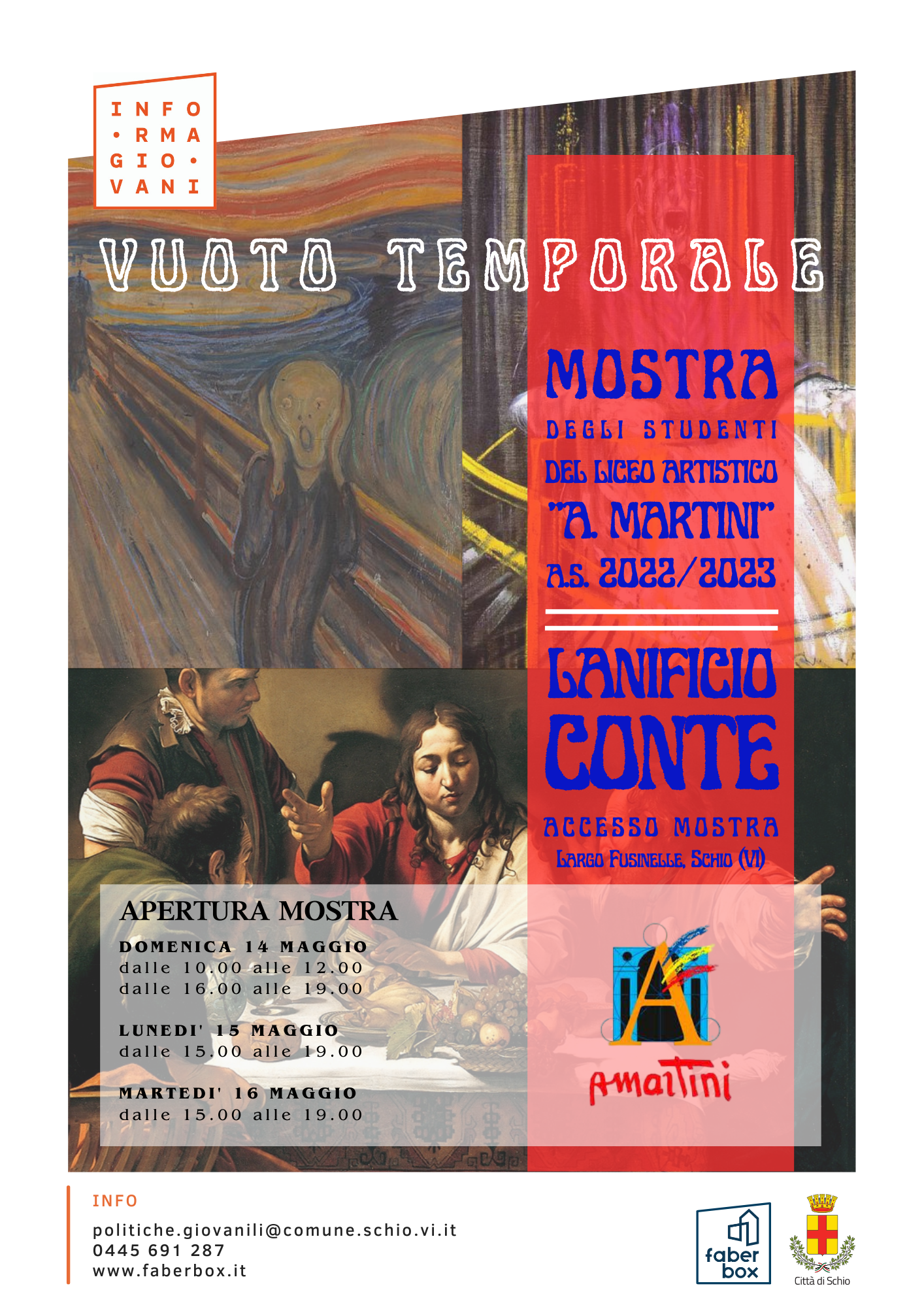 VUOTO TEMPORALE: MOSTRA DEGLI STUDENTI DEL LICEO ARTISTICO “A. MARTINI”