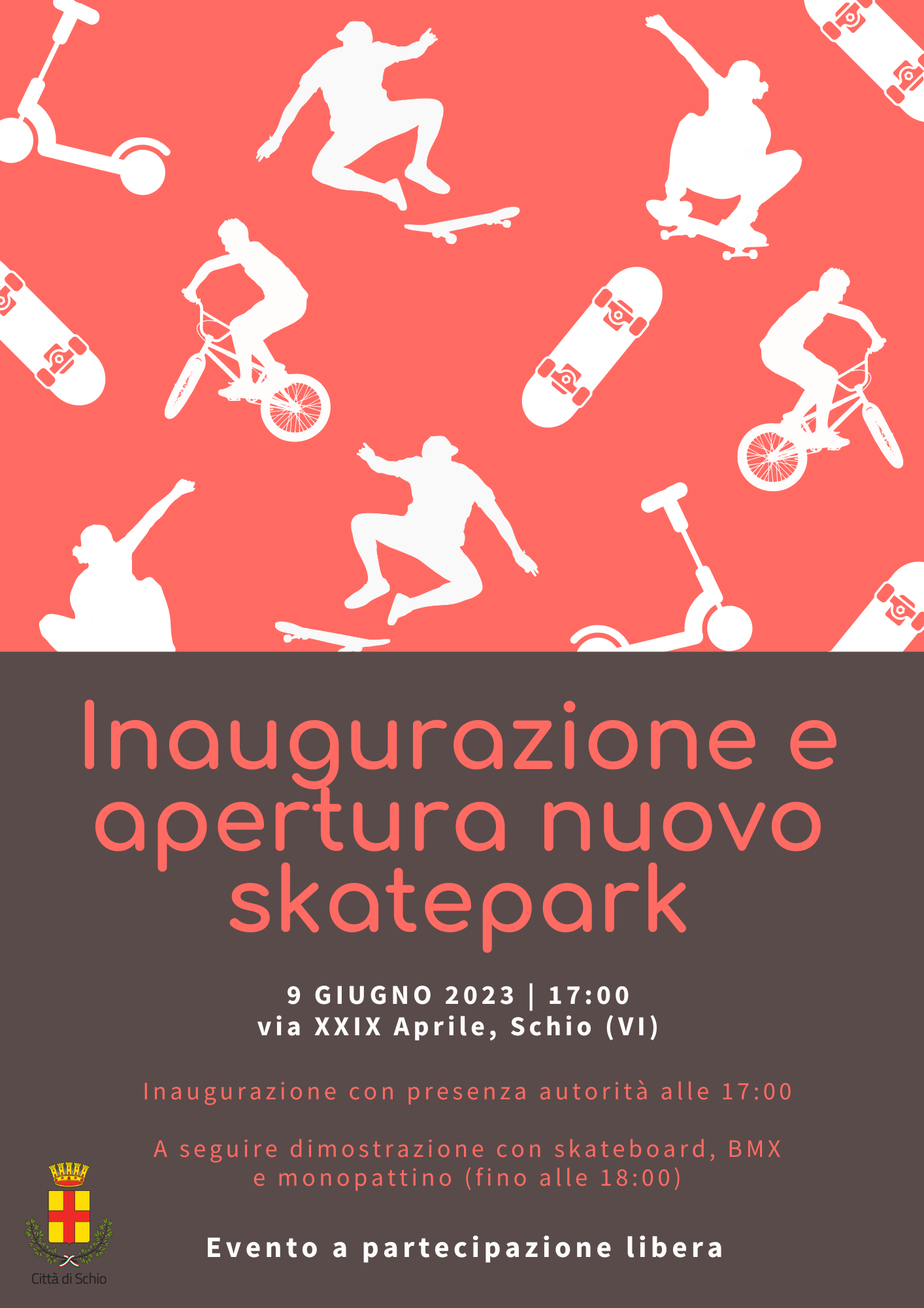 INAUGURAZIONE E APERTURA NUOVO SKATEPARK