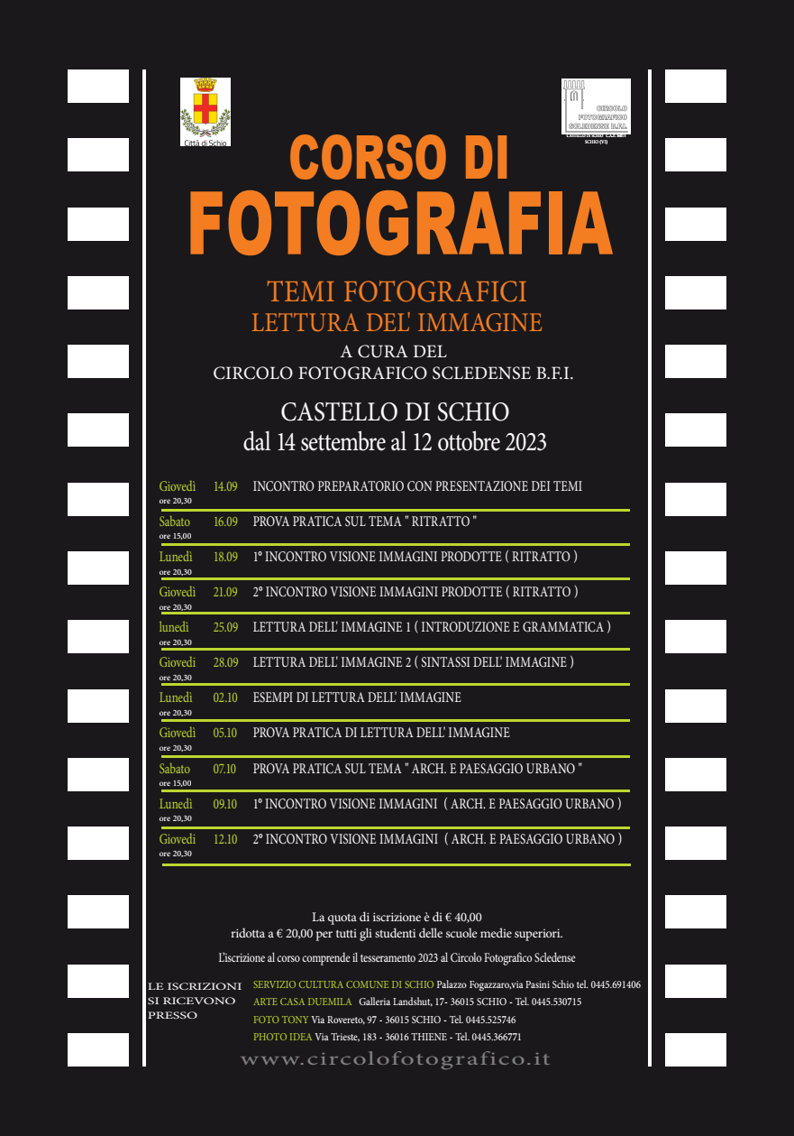 Corso di fotografia