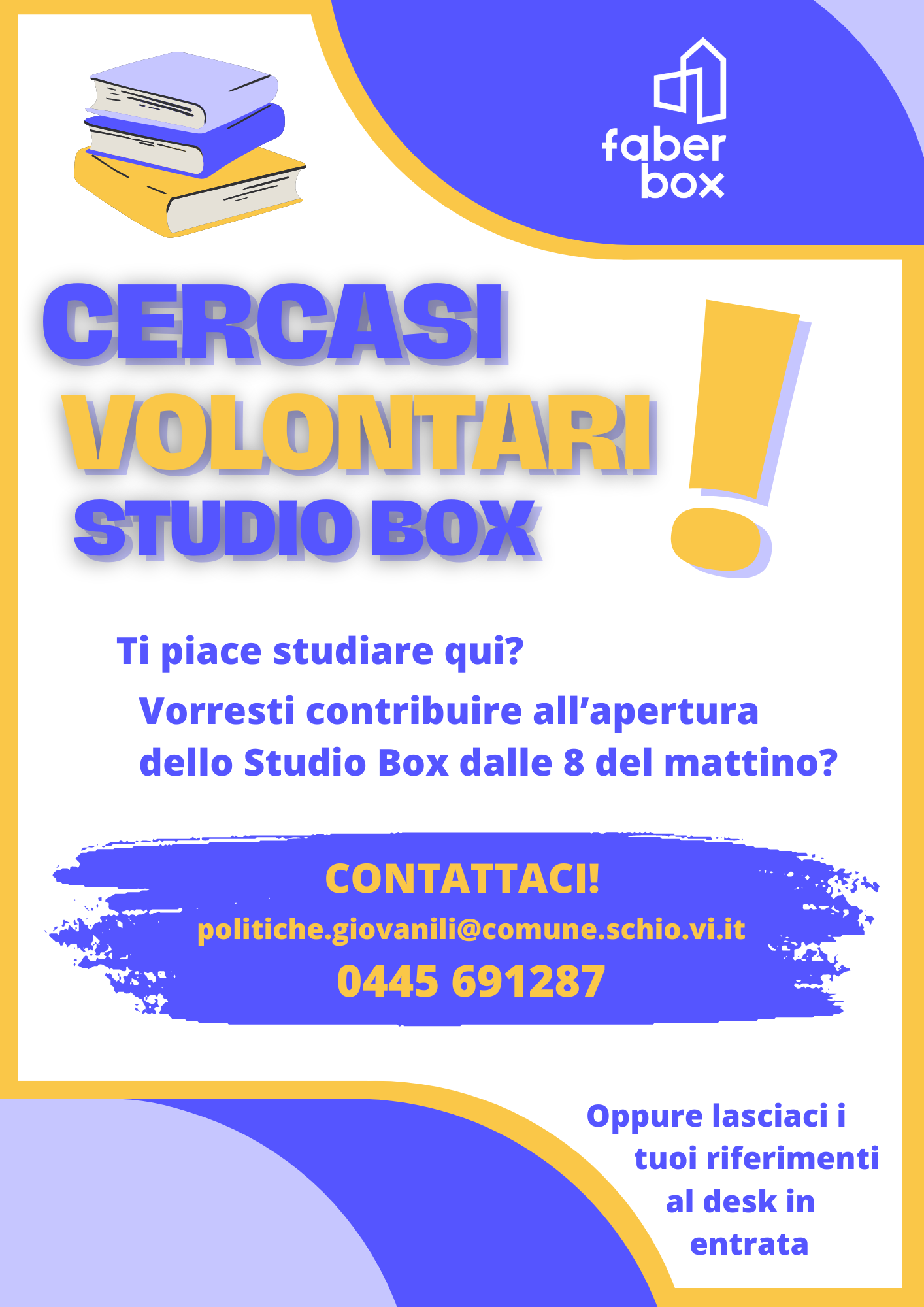 SOS Volontari Studio Box cercasi!