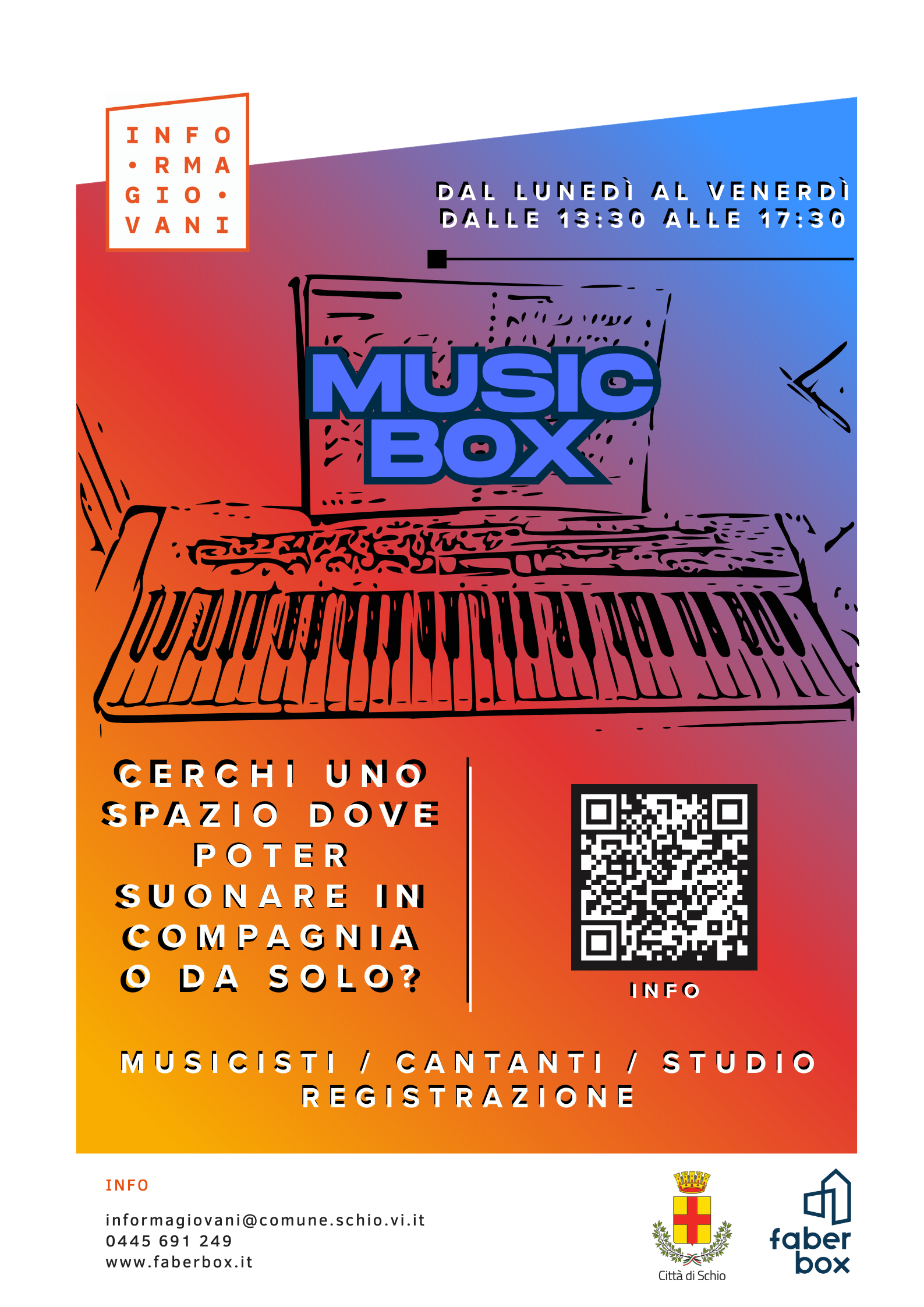 Apertura music box – con sala di registrazione