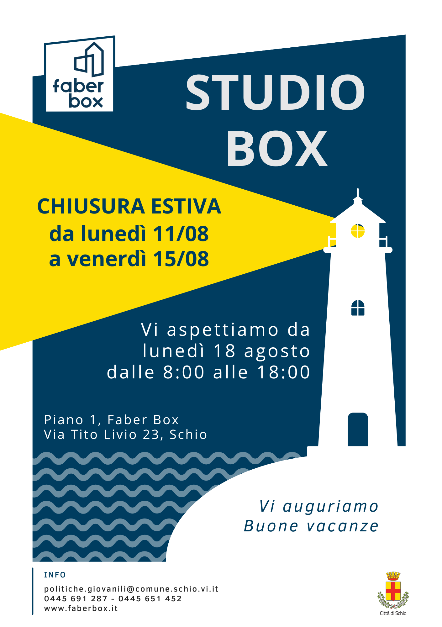 BREVE PAUSA PER LO STUDIO BOX