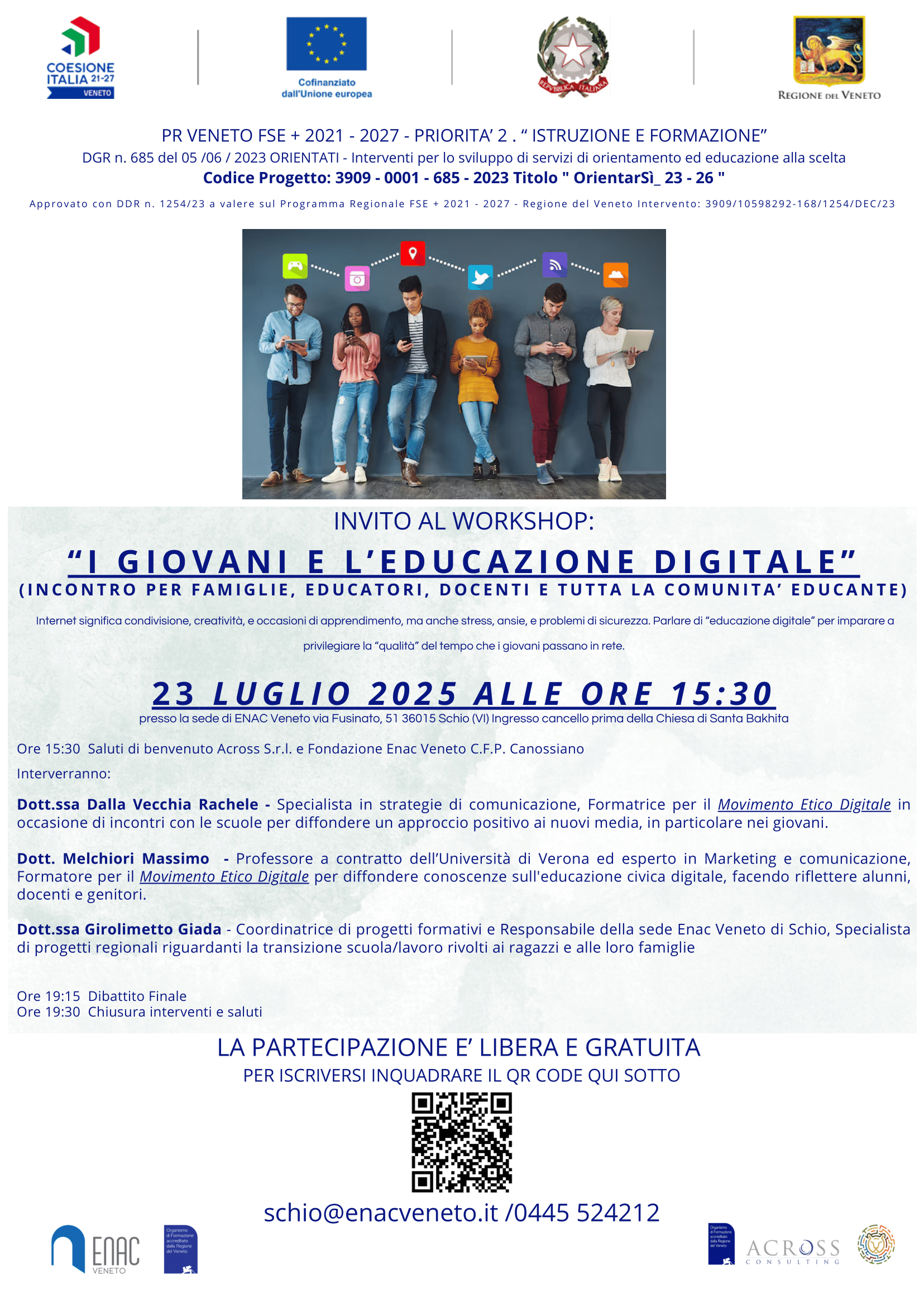 Workshop: I GIOVANI E L’EDUCAZIONE DIGITALE