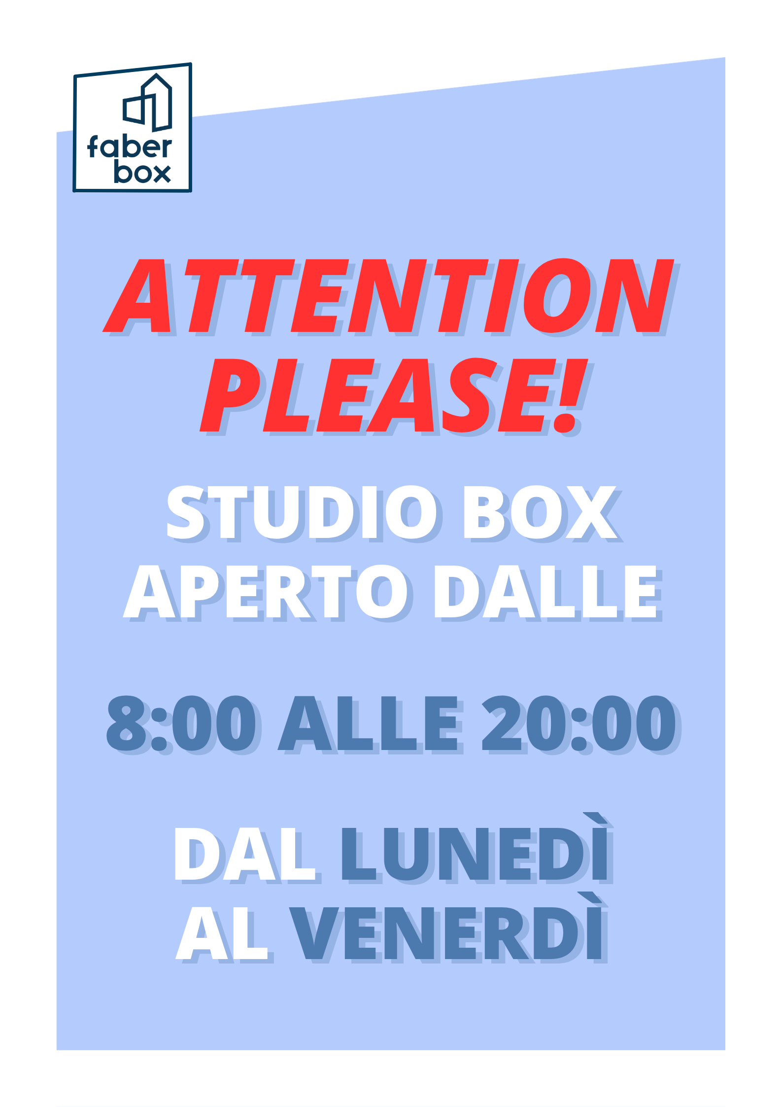 STUDIO BOX NUOVI ORARI
