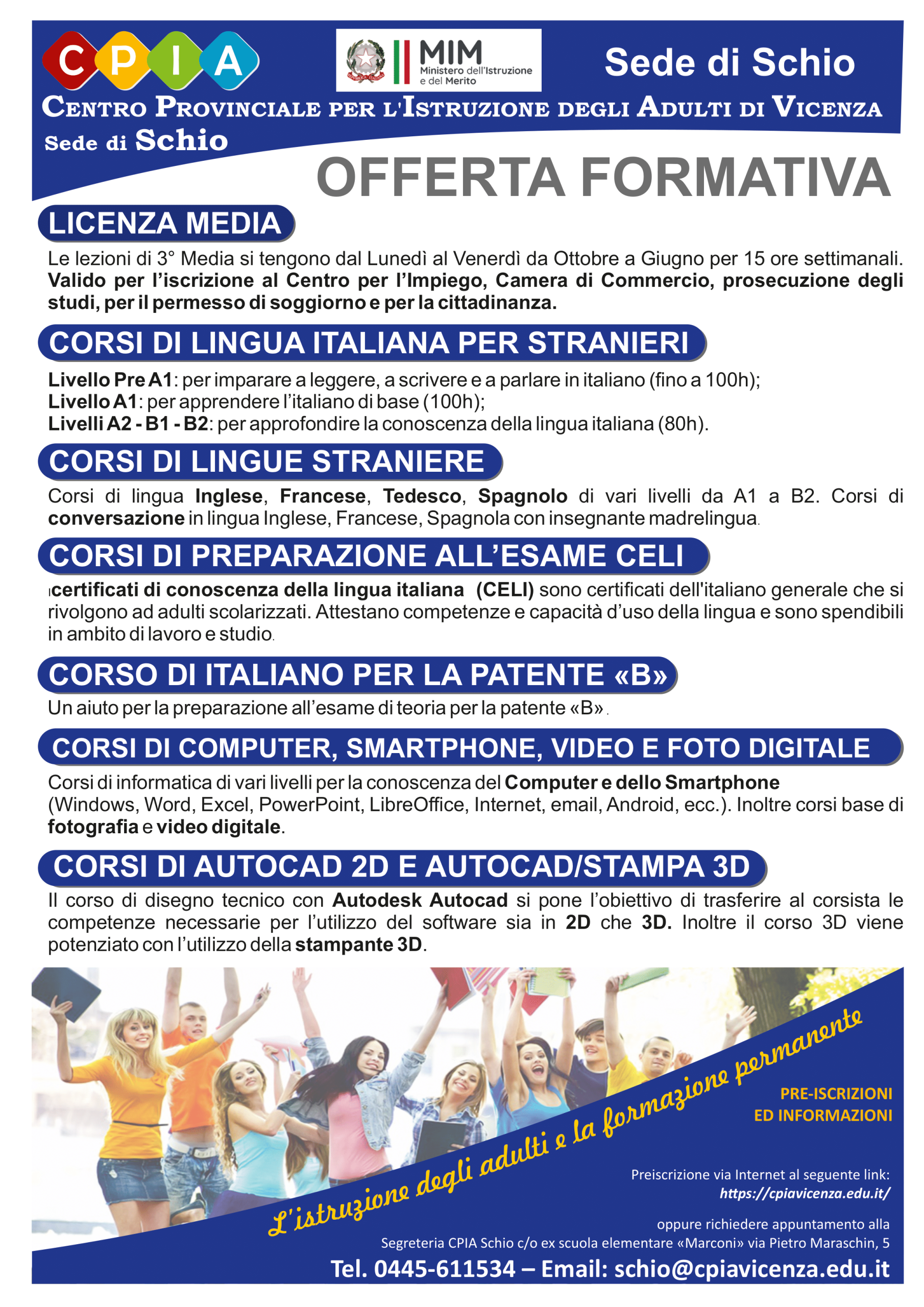 CPIA – Centro Provinciale Istruzione Adulti