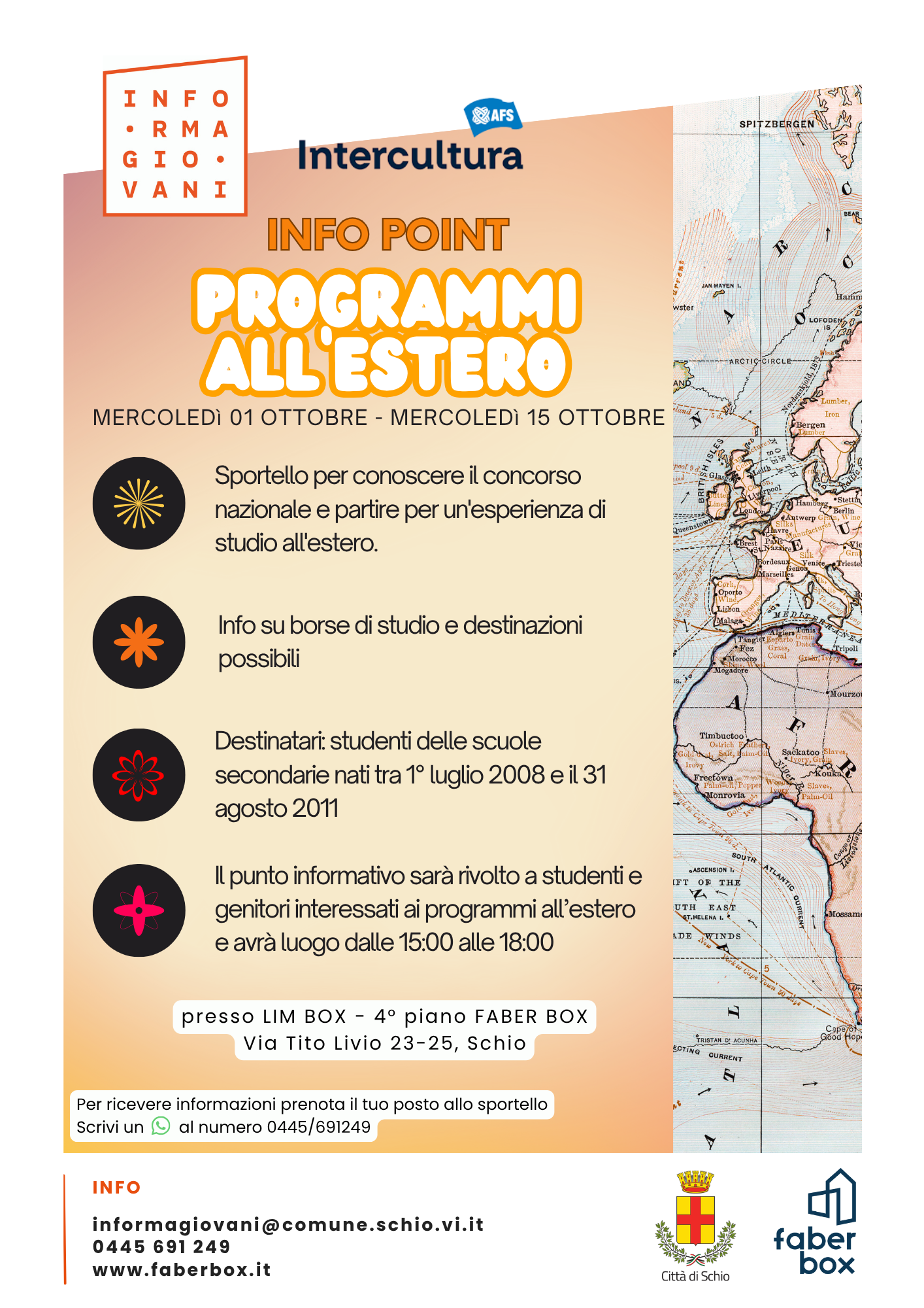 INFO POINT INTERCULTURA – PROGRAMMI ALL’ESTERO