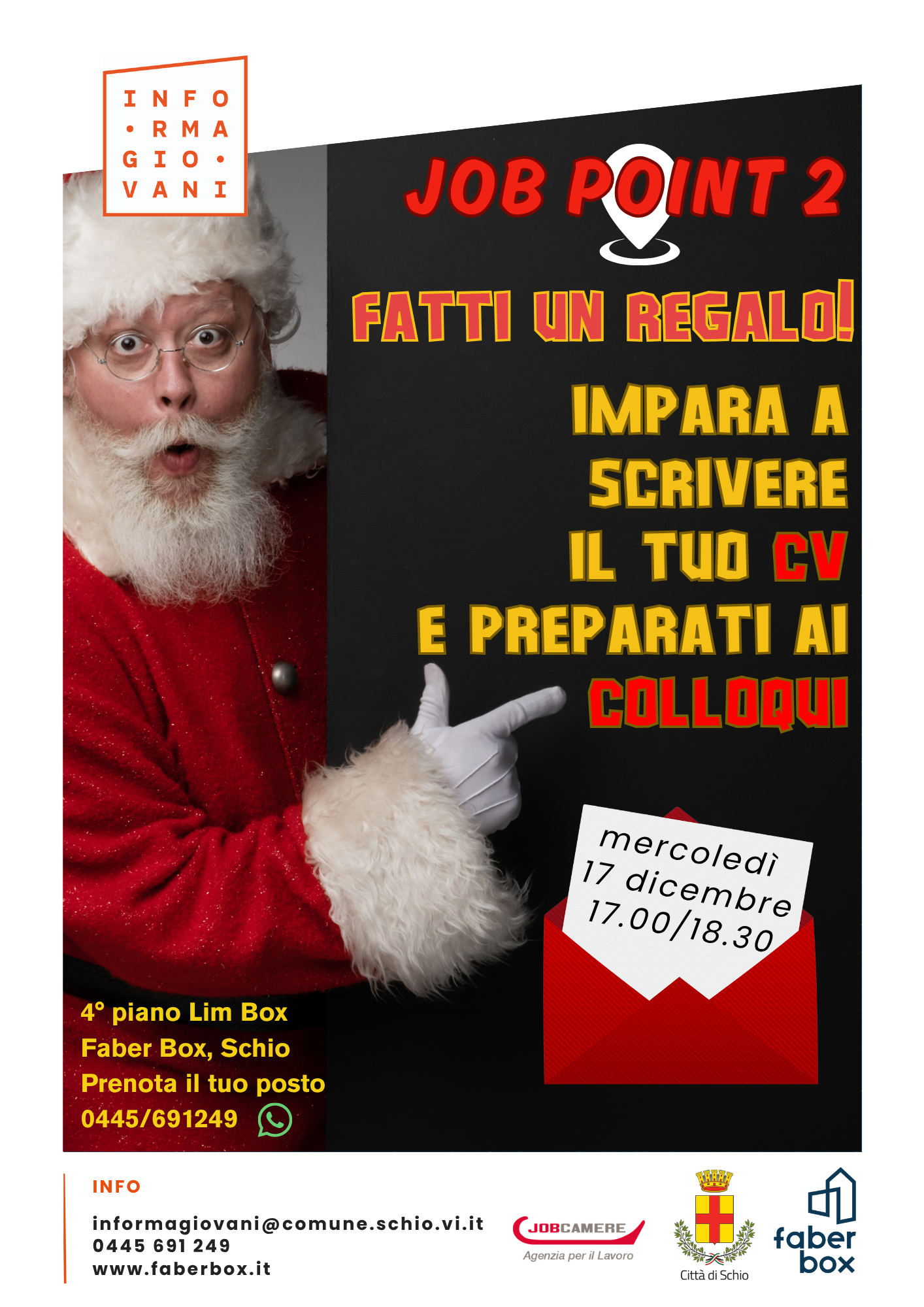 JOB POINT 2 – Fatti un regalo! CV e colloqui