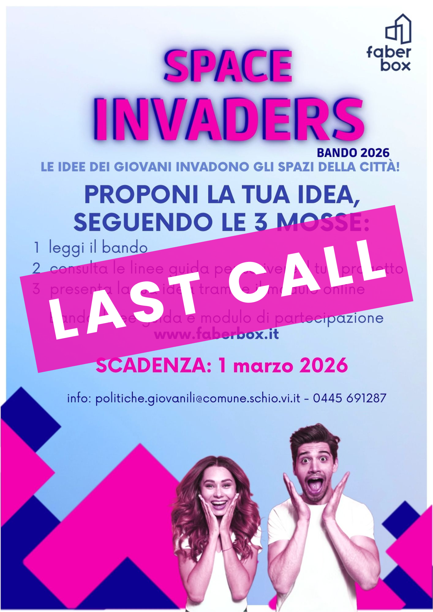 Ritorna il bando SPACE INVADERS!