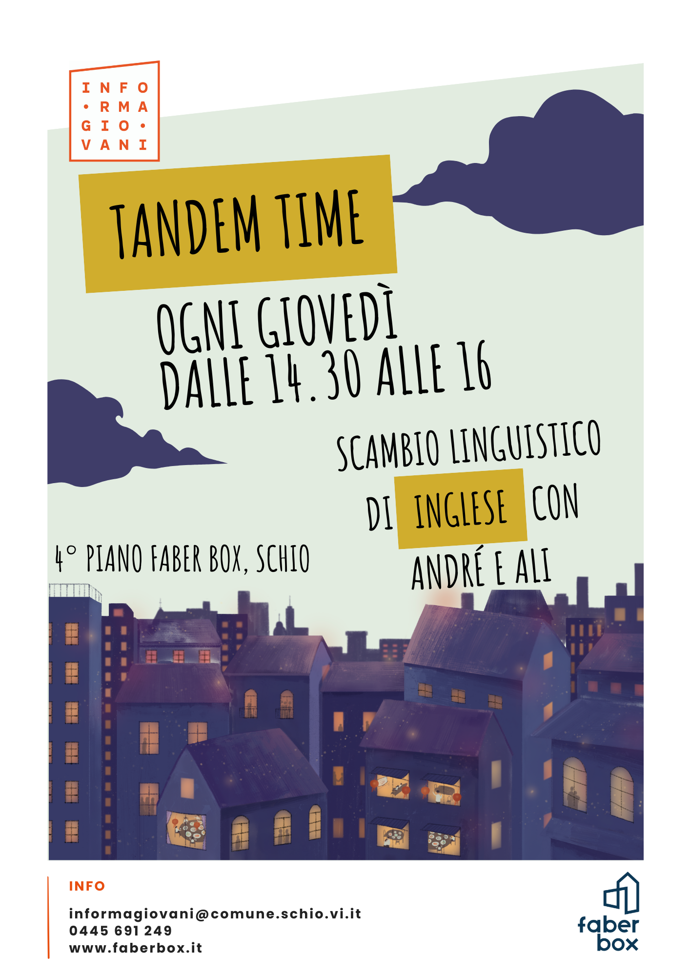 Tandem time! Scambio linguistico di inglese