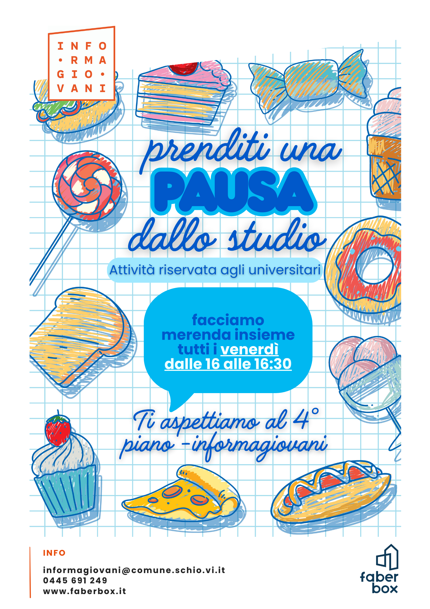 Prenditi una pausa dallo studio!