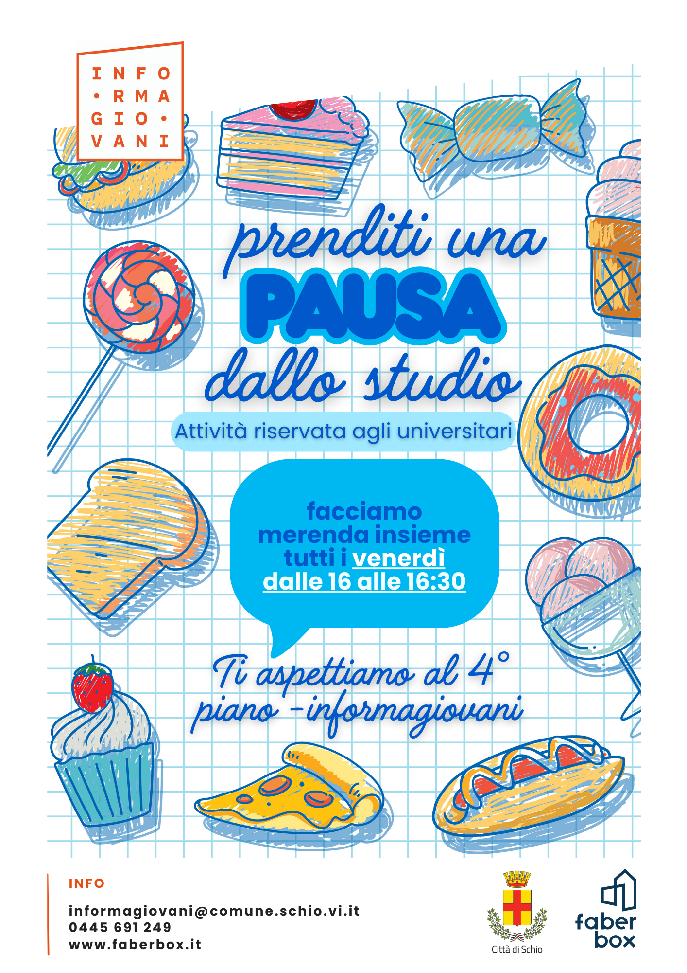 Prenditi una pausa dallo studio!